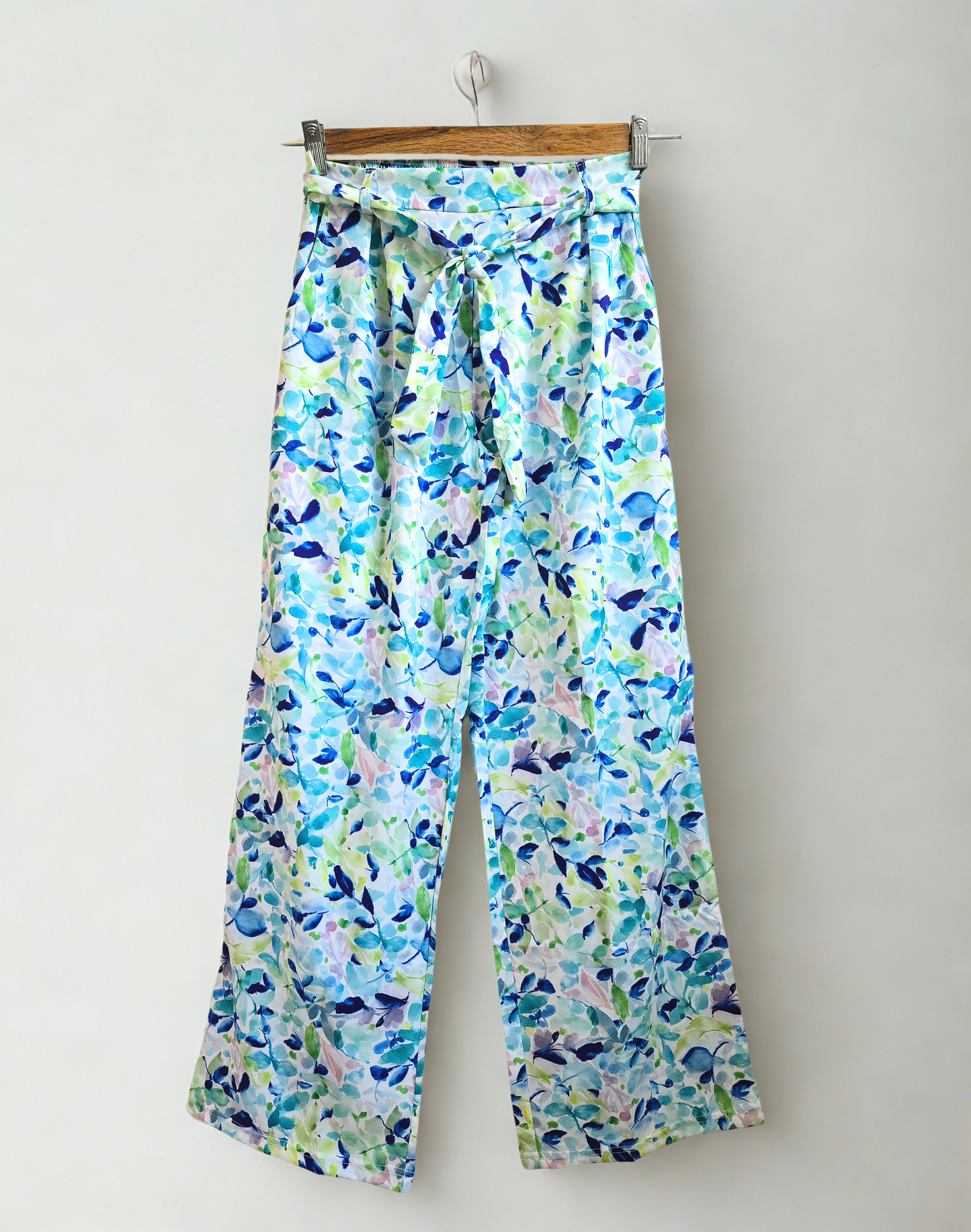 June Women Wide Legs Pants in Blues