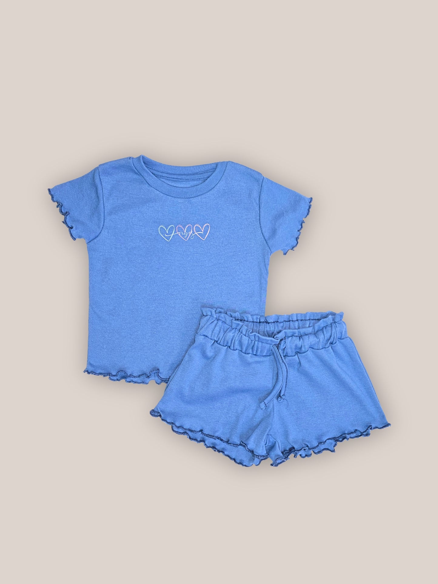 Evelyn Girls Lounge Short Set