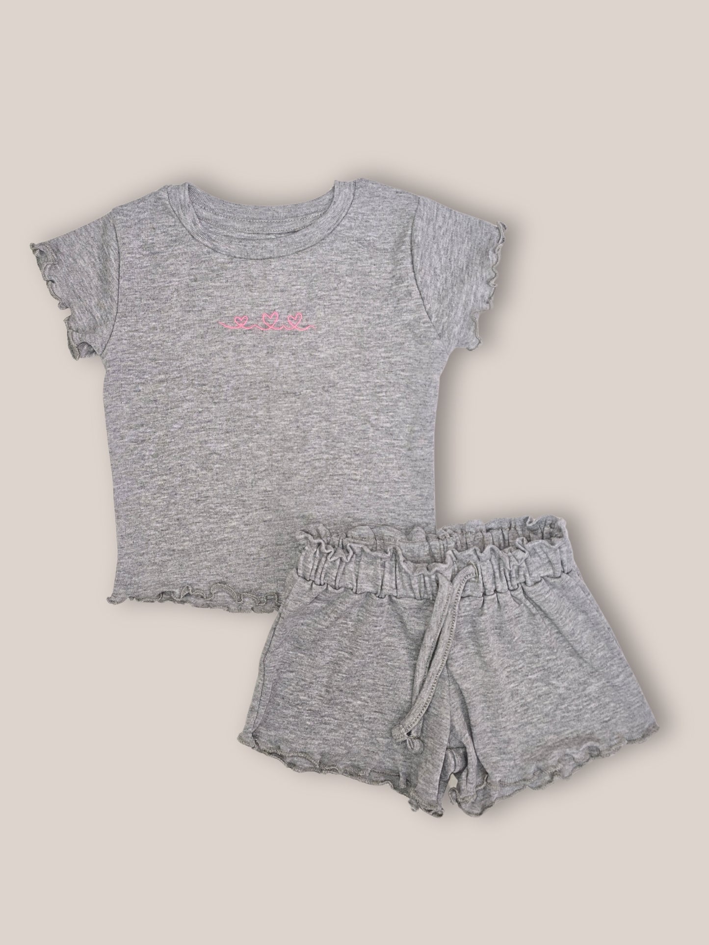Evelyn Girls Lounge Short Set
