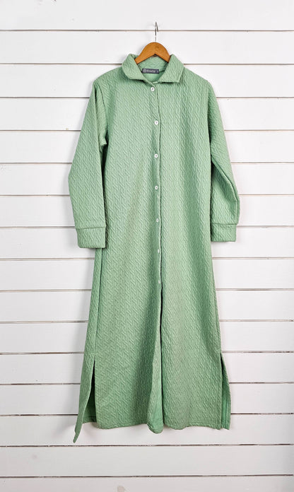 Plain Buttoned Women Nightgown